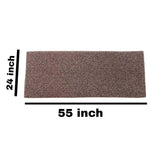 PVC Anti-Slip Doormat for Home & Bathroom Entrance Brown Rectangular Mat (24x55 Inch) Image 2