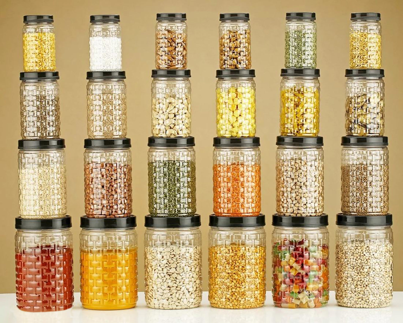 24 Container Jars for Kitchen Image 3