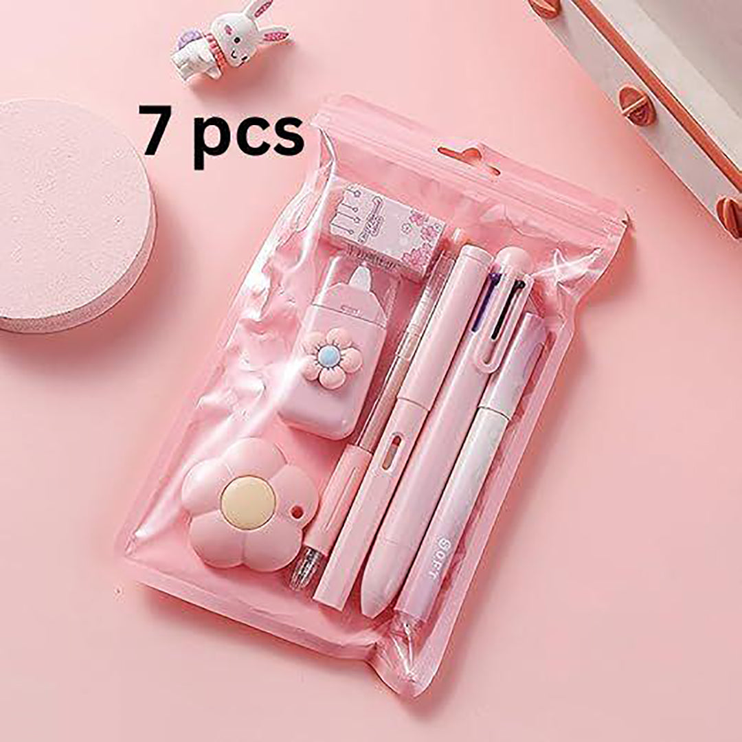 Stationery Pencil Set Of 7 For School Students Smooth Writing Pencils Image 1