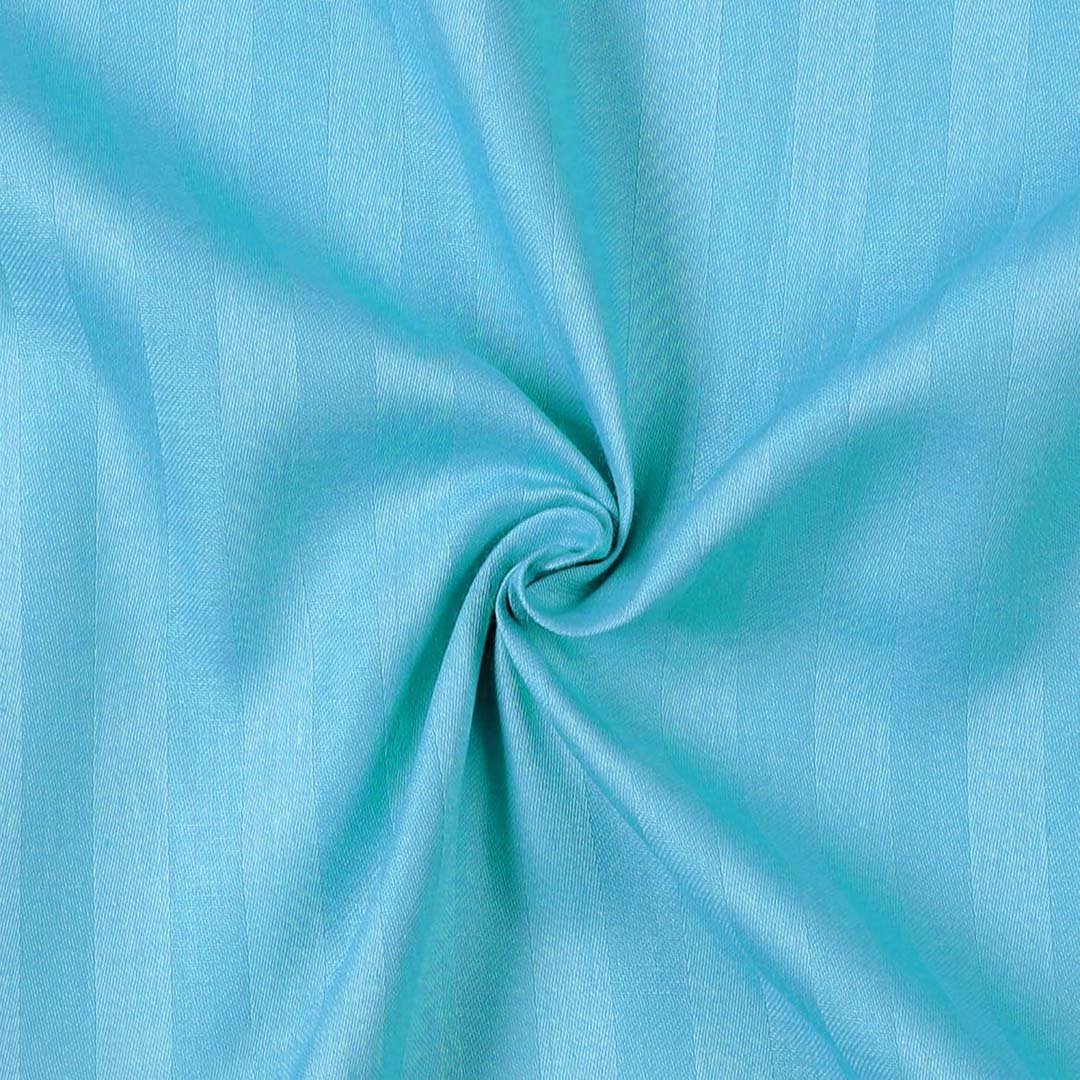 Satin (90x100 Inch) Double Size Bedsheet With 2 Pillow Cover in Blue Color Image 3