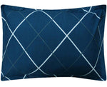 Glace Cotton (78x72 Inch) Double Size Bedsheet With 2 Pillow Cover in Blue Color Image 4