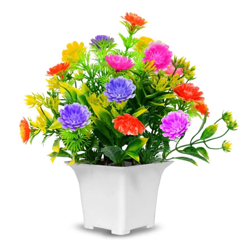 Artificial Flowers Plants For Home Office Kitchen Decoration And Gifts Combo Pack Image 3