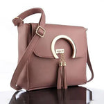 Handbag For Women And Girls Stylish Brown PU Leather Bag Image 3
