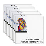 Canvas Board 5X5 Pack Of 9 Image 1