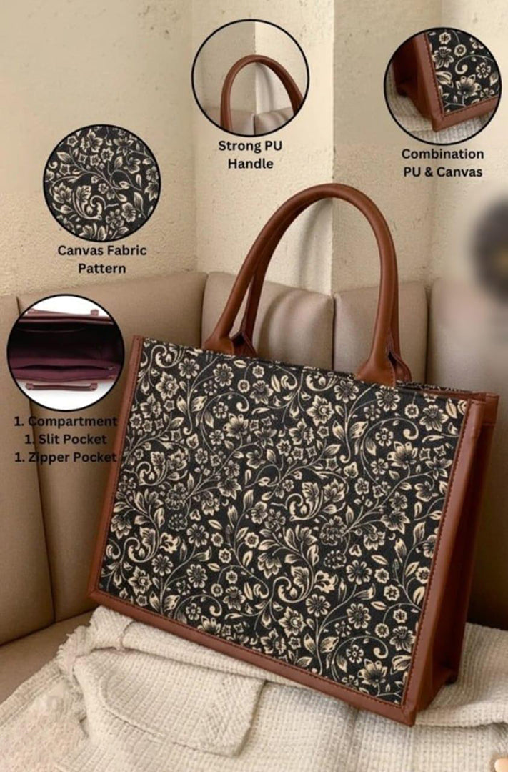 Handbag For Women And Girls Stylish Multicolor Jute Bag Image 3