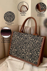 Handbag For Women And Girls Stylish Multicolor Jute Bag Image 3