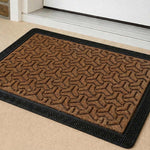 Rubber Anti-Slip Doormat for Home & Bathroom Entrance Brown Rectangular Mat (40x60 cm) Image 1