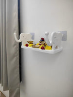 Pack Of 2 Self Adhesive Multipurpose Stand Holder For Bathroom Soap Holder Shampoo Holder Wall Mounted Stand Holder Cartoon Wall Mount Bathroom Stand White Image 2
