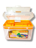 Empty Thread Box Needle Sui Dhaga Kit in Orange Color For Home And Travel Sewing Kit Box Image 1