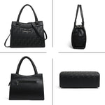 Handbag For Women And Girls Stylish Black PU Leather Bag Image 4