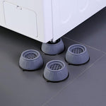 Washer Dryer Anti Vibration Pads With Suction Cup Feet Fridge Washing Machine Leveling Feet Anti Walk Pads Shock Absorber Furniture Lifting Baseset Of 4 Pcs Image 1