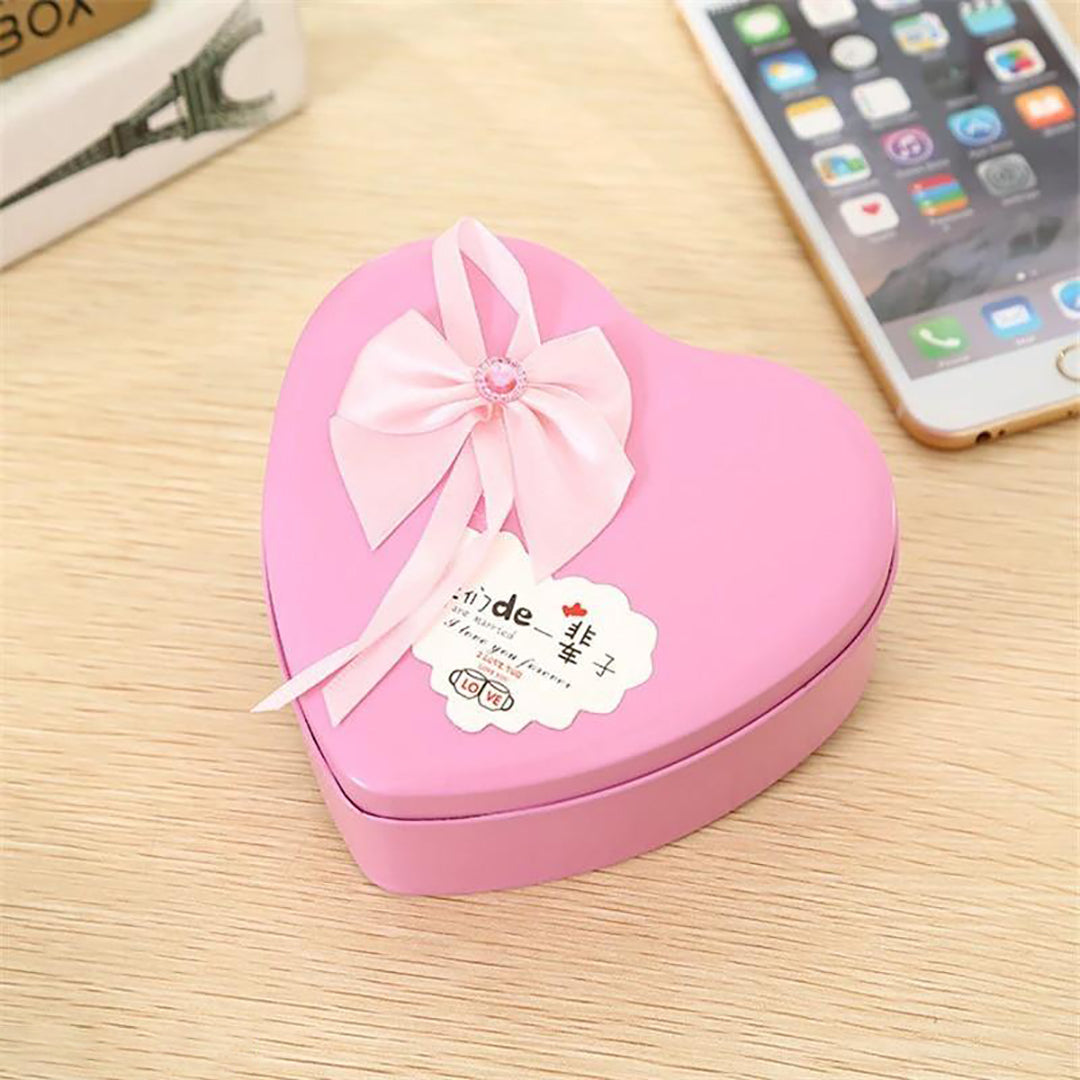 Navy Heart Box With Lovely Teddy With Love Tag Image 3