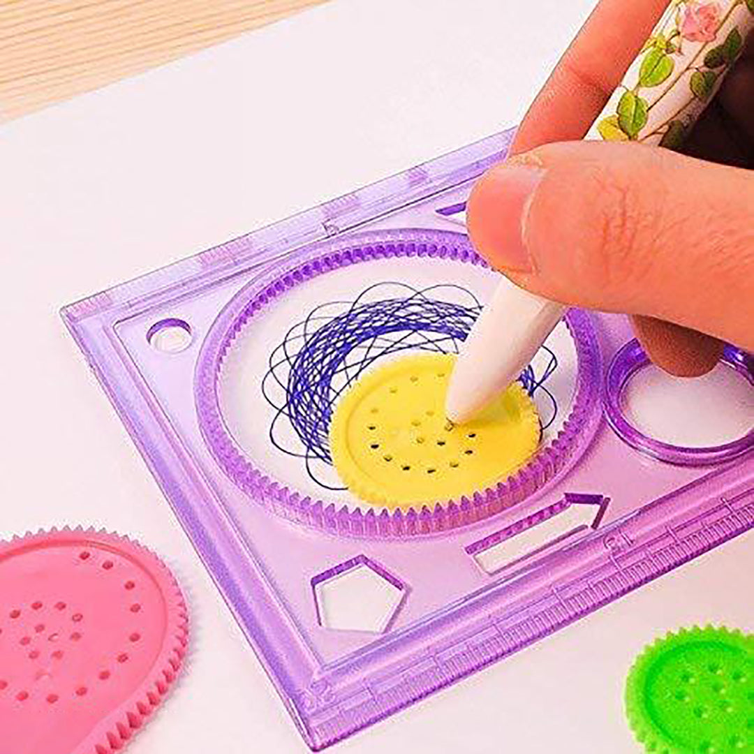 Spirograph Design Ruler For Kidspack Of 1 Random Color Image 3