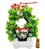 Artificial Bonsai Tree With Light Sparrow Living Room Dining Table Decor Home office Party Ocassion Indoor Decor Festival Gift For Couple Image 1