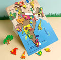 Wooden Indian Map Educational Toy for Kids Image 1