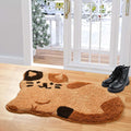 Microfiber Anti-Slip Doormat for Home & Bathroom Entrance Multicolor Cat Mat (50x80 cm) Image 1