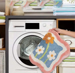 Microfiber Anti-Slip Doormat for Home & Bathroom Entrance Multicolor Rectangular Mat (16x24inch) Image 4