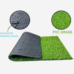 Artificial Grass Anti-Slip Doormat for Home & Bathroom Entrance Green Rectangular Mat (37x57 cm) Image 2