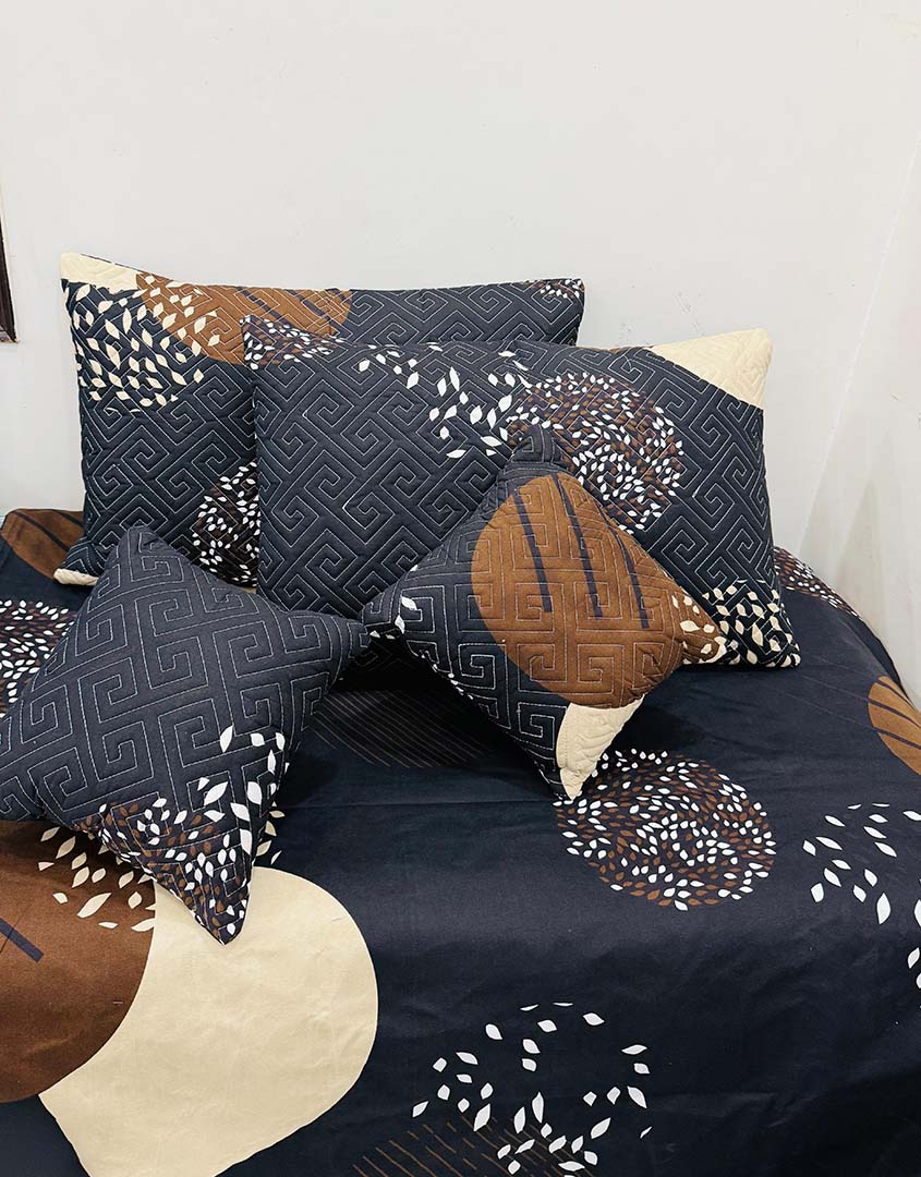 Glace Cotton (90x100 Inch) Double Size Bedsheet With 2 Pillow Cover in Multicolor Image 1