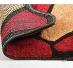 Microfiber Anti-Slip Doormat for Home & Bathroom Entrance Multicolor Semi Circle Mat (45x70 cm) Image 2