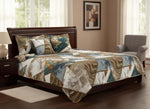 Cotton Blend (90x100 Inch) Double Size Bedsheet With 2 Pillow Cover in Multicolor Image 2