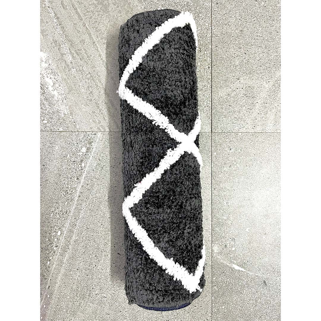 Microfiber Anti-Slip Doormat for Home & Bathroom Entrance Grey Rectangular Mat (2x5 Feet) Image 2