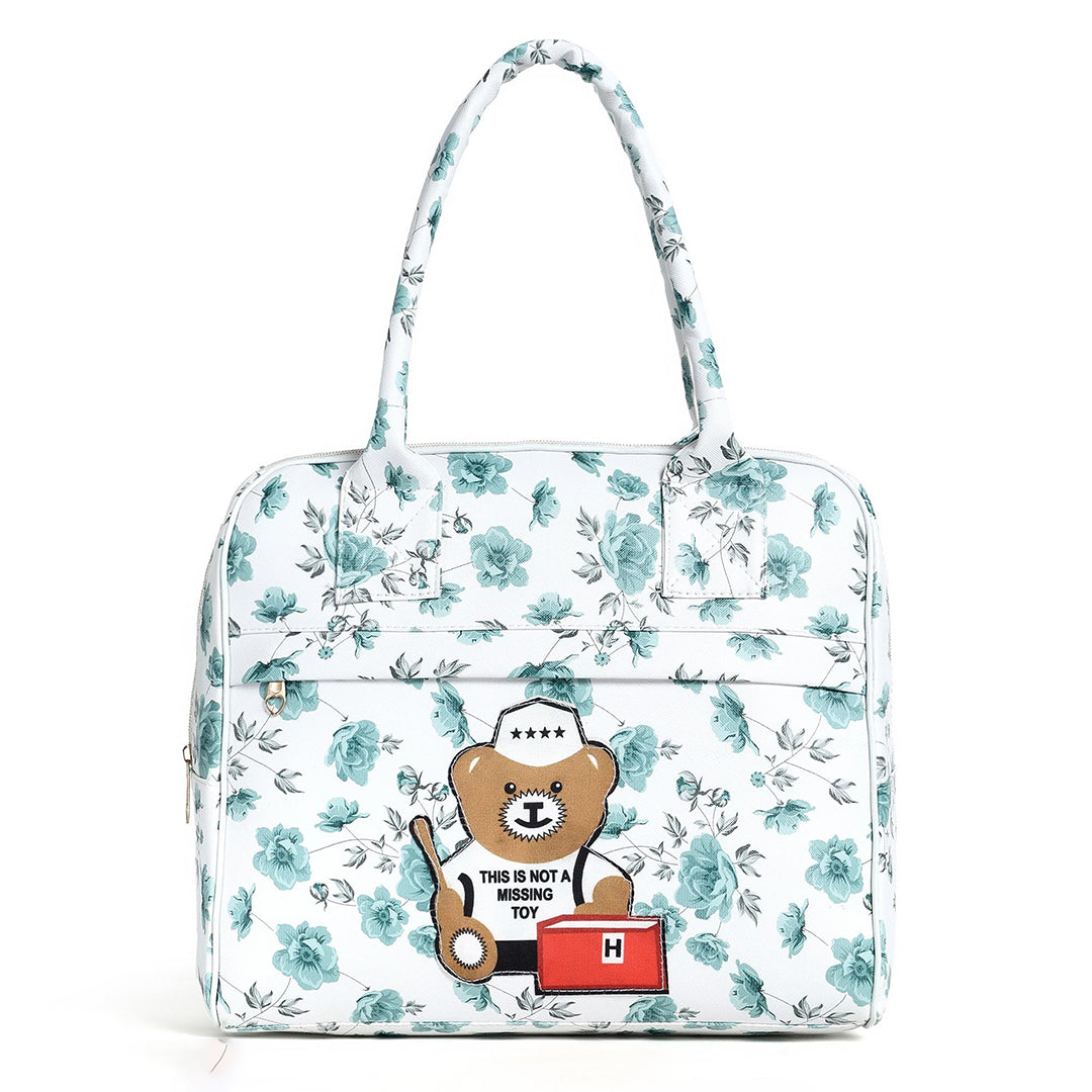 Handbag For Women And Girls Stylish White PU Leather Bag Image 2
