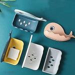 4 Pcs Plastic Soap Holder Beautiful Fish Shape Sop Dish Case Holder Bathroom Accessory Multicolor Image 1