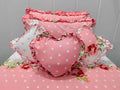 Cotton (90x100 Inch) Double Size Bedsheet With 2 Pillow Cover in Pink Color Image 1