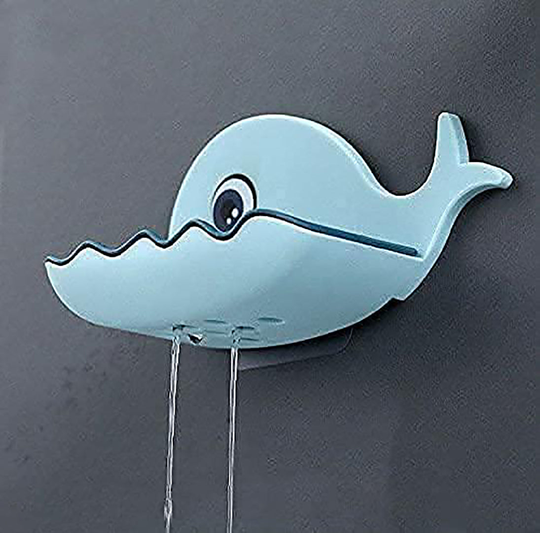 Fish Shape Double Layer Adhesive Waterproof Wall Mounted Soap Dish For Bathroom Image 3