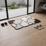 Rubber Anti-Slip Doormat for Home & Bathroom Entrance Multicolor Rectangular Mat (38x58 cm) Image 4