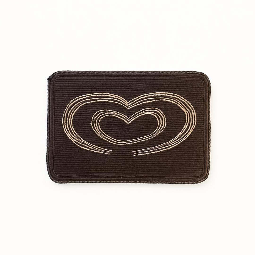 Microfiber Anti-Slip Doormat for Home & Bathroom Entrance Brown Rectangular Mat (40x60 cm) 2 Pcs Image 3