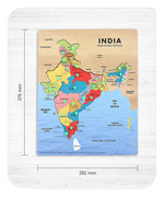 Wooden Indian Map Educational Toy for Kids Image 3
