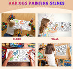 Drawing Paper Roll For Kids Multi Degion 30X300 Cm Large Drawing Poster Colouring Tablecloth For Markers Pencils Paints Art Paper Crafts Sheet Image 2