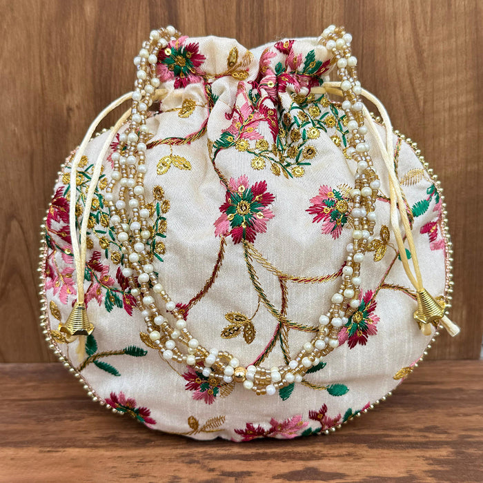 Handbag For Women And Girls Stylish White PU Leather Bag Image 1