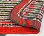 Microfiber Anti-Slip Doormat for Home & Bathroom Entrance Red Rectangular Mat (40x60 cm) 2 Pcs Image 4