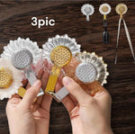 Adhesive Wall Hooks Water Rust Resistant Heavy Duty Sticky Stainless Steel Hooks For Multipurpose Home Storage Sunflower 3 Pic Image 1