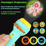Projector Flashlight Torch Kids Projection Light Toy Education Learning Night Best Gift For Kids Image 3
