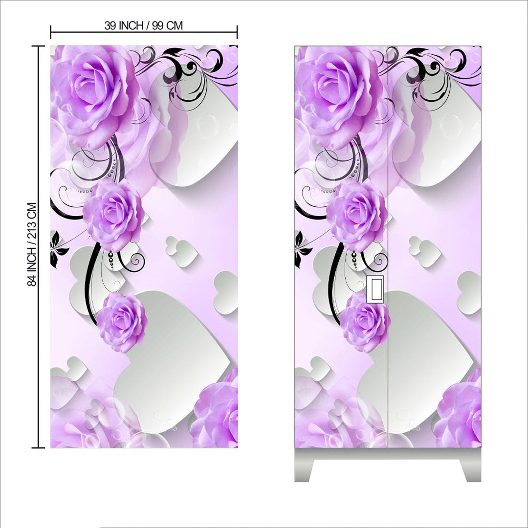 Decorner Almirah Stickers Self Adhesive Almirah Door Wallpapers Wall Stickers For Home Wardrobe Doors 213X99Cm Image 2