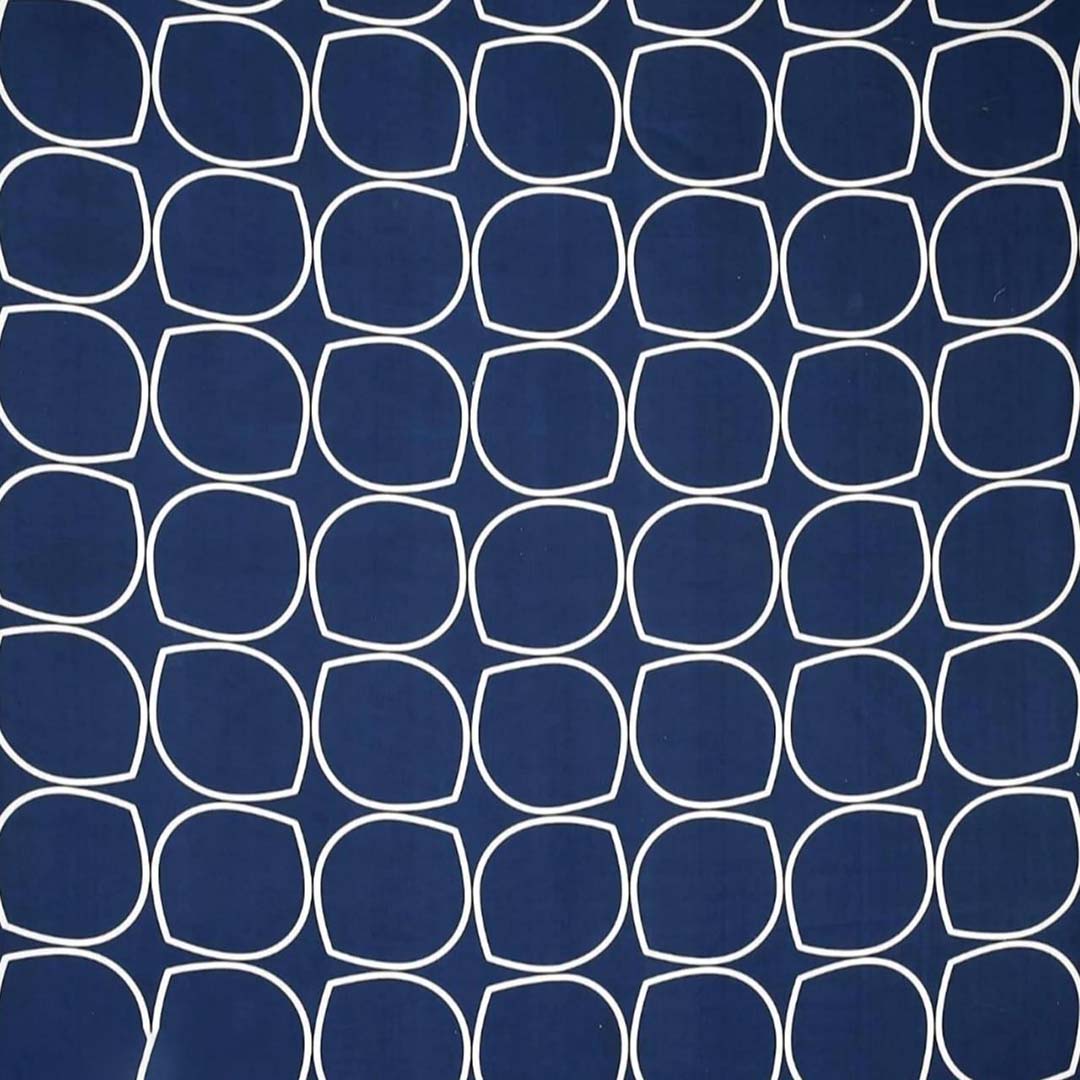 Glace Cotton (78x72 Inch) Double Size Bedsheet With 2 Pillow Cover in Blue Color Image 3