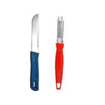 Stainless Steel Deep Fry With Cheese Grater And Steel Tea And Silicon Basting Oil Brush And Momo Tong And Knife Chalu And Peeler Pack Of 7 Image 3