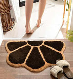 Microfiber Anti-Slip Doormat for Home & Bathroom Entrance Multicolor Semi Circle Mat (45x70 cm) Image 1