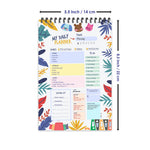 Escaper Leafs Theme Daily Planner Diary A5 Size 85L X 55W 80 Days Plan Daily Planner For Students Daily Planner Notepad Daily Planner Notebook Image 4