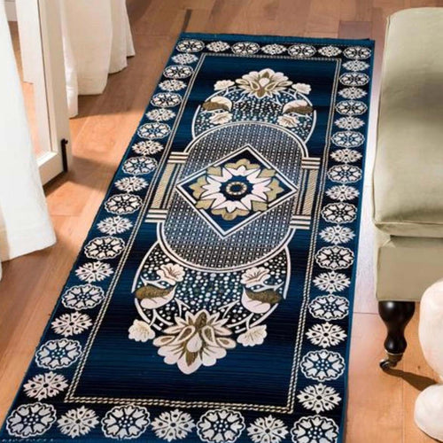 Cotton Anti-Slip Doormat for Home & Bathroom Entrance Multicolor Rectangular Mat (2x6 Feet) Image 1