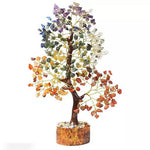 Seven Chakra Natural Healing Gemstone Crystal Bonsai Fortune Money Tree Wishing Tree Feng Shui Bonsai For Reiki Healing Chakra Stone Balancing Energy Generator Spiritual Meditation Gifts Home Office Image 1