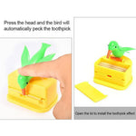 Bird Design Toothpick Storage Box Smart Press Get Toothpick Dispenser Image 3