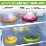 Fruit And Vegetable Anti Oxidation Storage Box Cut Fruit Storage Containers For Fridgesilicone Fruit And Vegetable Cover 4 Pc multicolor Image 3