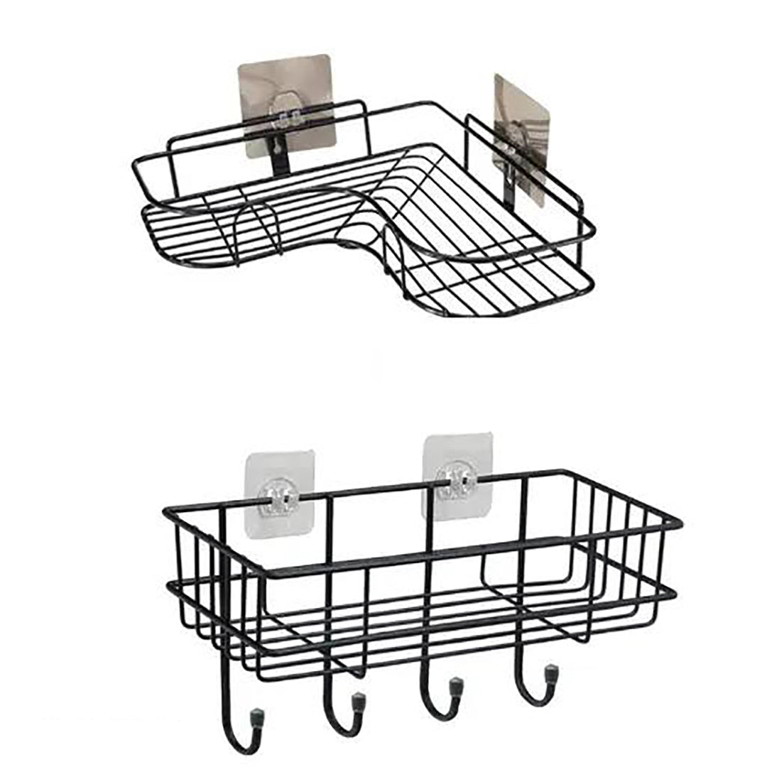 Wall Mounted Double Layer Soap Dish Holder Stainless Steel 2 Stainless Steel Iron Coating Self Adhesive Metal Bathroom Image 3