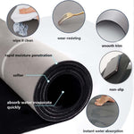 Memory Foam Anti-Slip Doormat for Home & Bathroom Entrance Brown Rectangular Mat (120x40 & 40x60 cm) 2 Pcs Image 3
