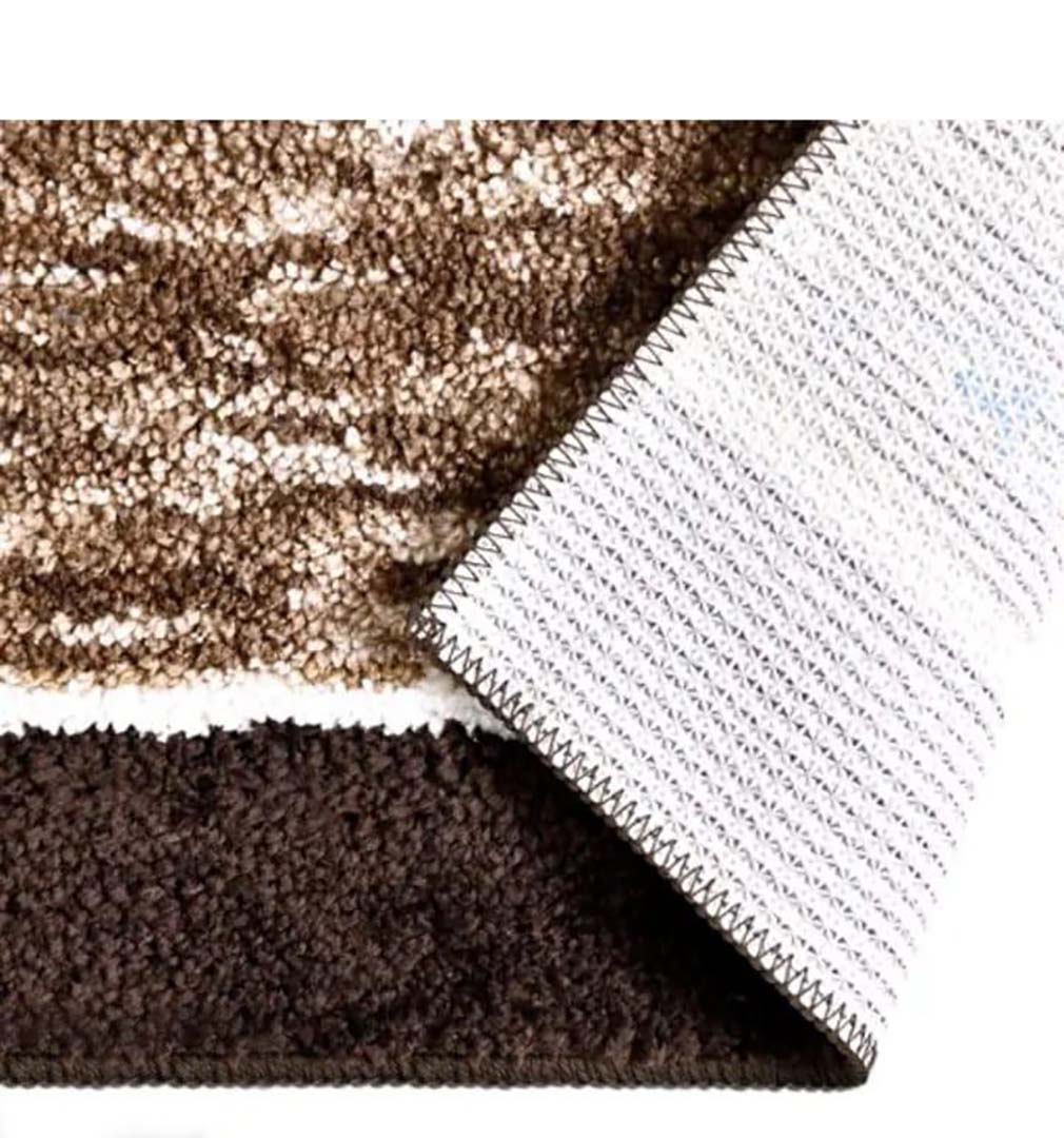 Microfiber Anti-Slip Doormat for Home & Bathroom Entrance Multicolor Rectangular Mat (40x60 cm) 2 Pcs Image 4